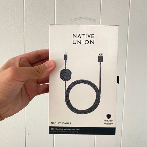 Native Union Night Cable USB-A Cable 10ft Cosmos for iPhone iPad Reinforced - Picture 2 of 5